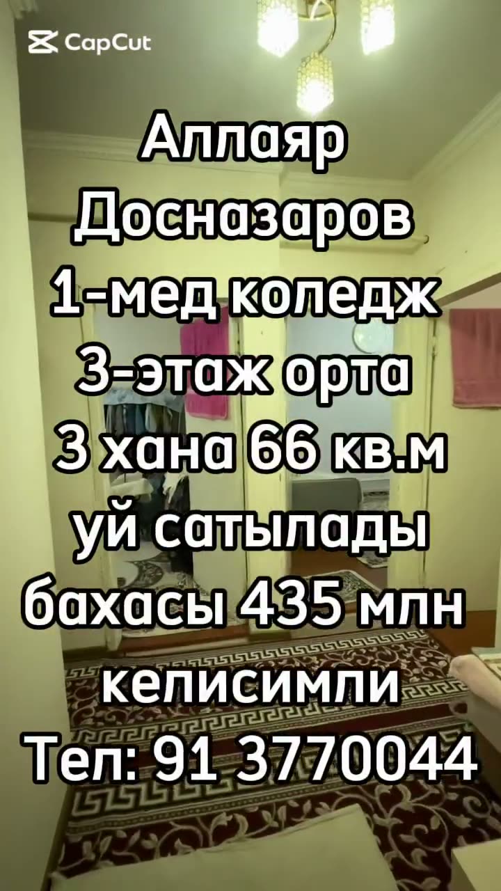 3 xanalı kvartira